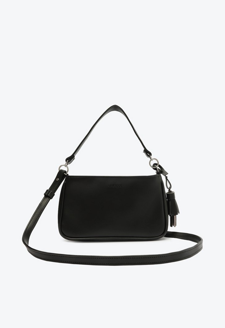 Bolsa Crossbody Preta Anacapri Baguete Média Barbicacho