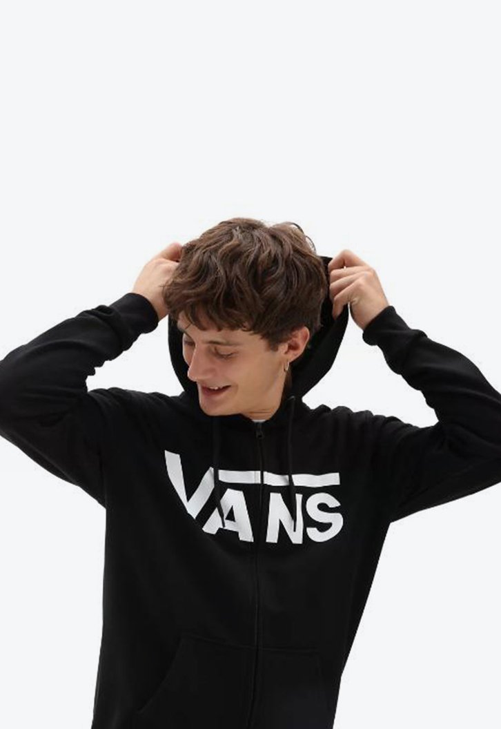 Moletom Vans Classic Zip Hoodie Ll Black White