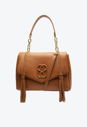 Bolsa Marrom Schutz Shoulder Média Barbicachos Couro