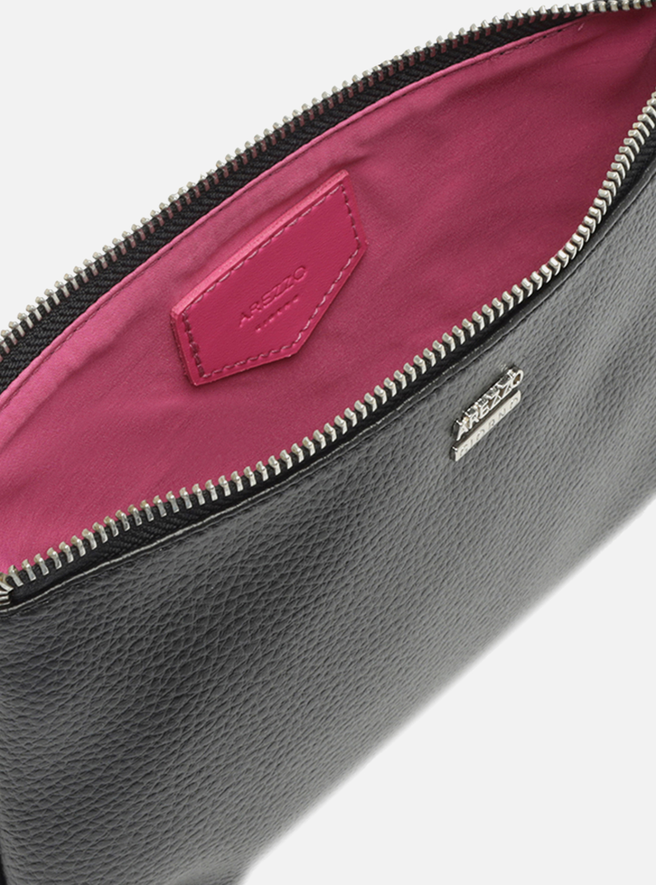 Bolsa Tiracolo Preta Arezzo Morgana Pequena