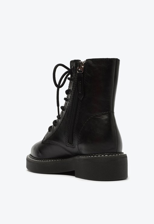 BOTA COTURNO PRETA SCHUTZ MACKENZIE NEW GEN COURO