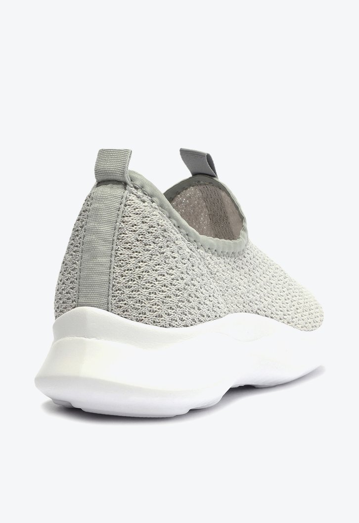 Tênis Slip On Infantil Prata Tecido