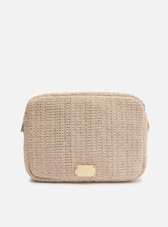 Bolsa Tiracolo Dourada Arezzo Palha Pequena
