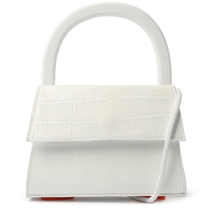 white mini croc bolsa