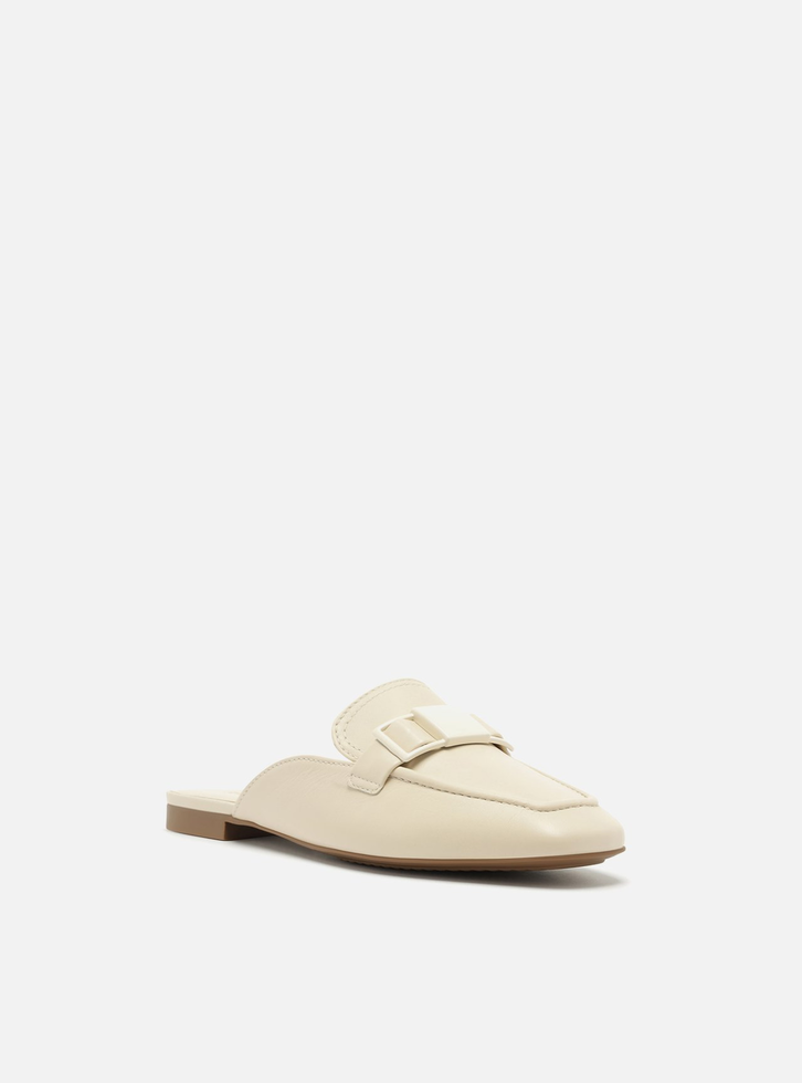 Mule Branco Couro La Isla | ZZ MALL