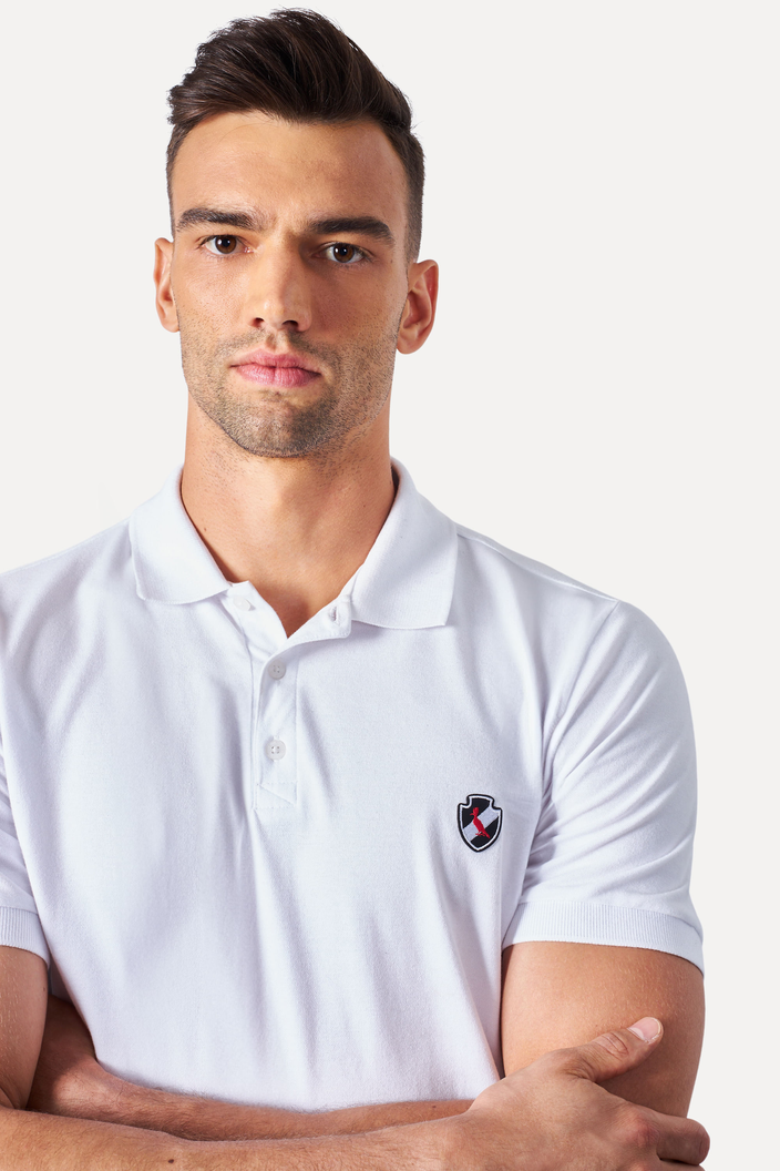 Polo Branca Reserva Piquet Vasco Da Gama
