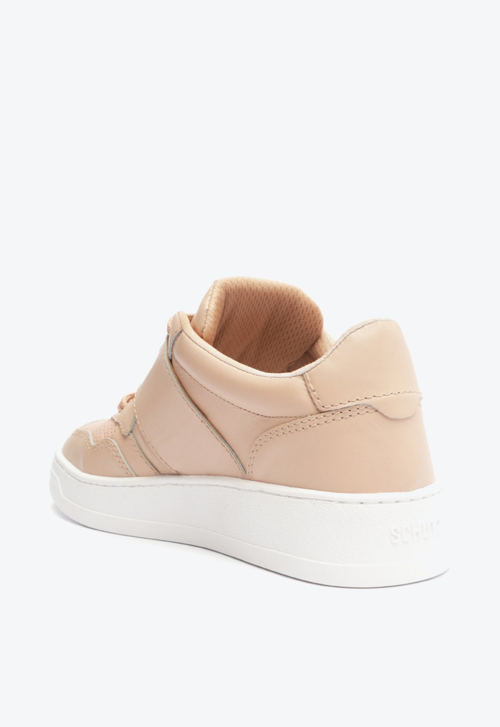 Tênis Couro Velcro Rosa Claro