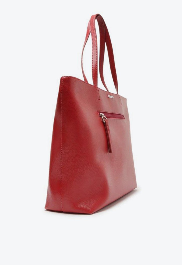 Bolsa Shopping Vermelha Claro Anacapri Zíper Grande