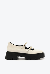 Mocassim Branco Schutz Tratorado Croco