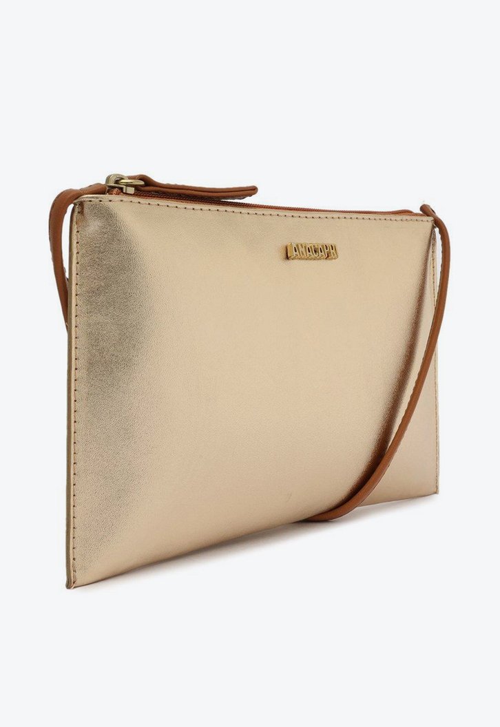 Bolsa Tiracolo Dourada Anacapri Minimal Pequena