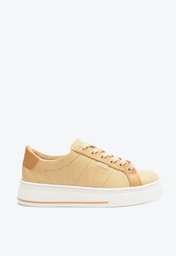 Tênis Flatform Nude Anacapri Com Detalhe Na Sola