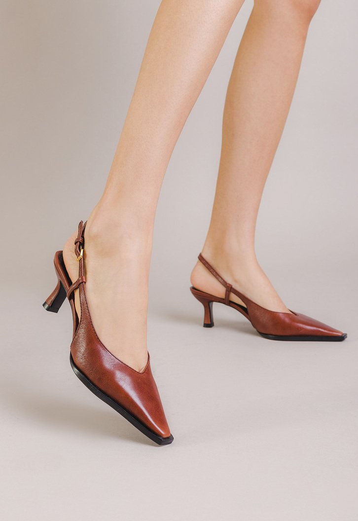 Slingback Marrom Vicenza Maitê | ZZ MALL
