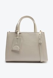 Bolsa Tote Branca Dourada Anacapri Média Elo