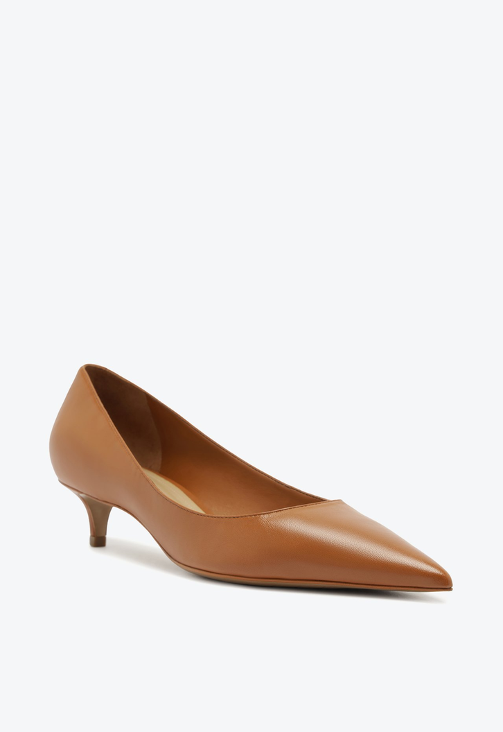 SAPATO SCARPIN LAURA MID VERNIZ MARROM