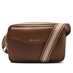 Crossbody Marrom Anacapri Alça Fita Grande