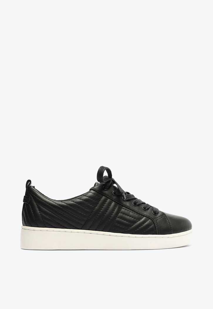 Tênis Preto Arezzo Burnish Pesponto Cadarço