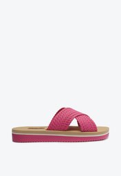 Sandália Flatform Rosa Anacapri Tiras Cruzadas Pop