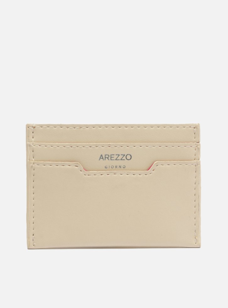 Porta-cartões Off-white Arezzo Pequeno