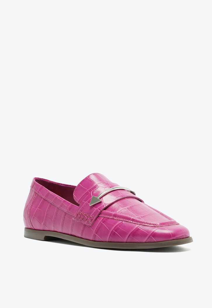 Mocassim Desmond Couro Rosa
