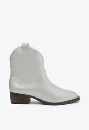 Bota Western Prata Anacapri Cano Curto