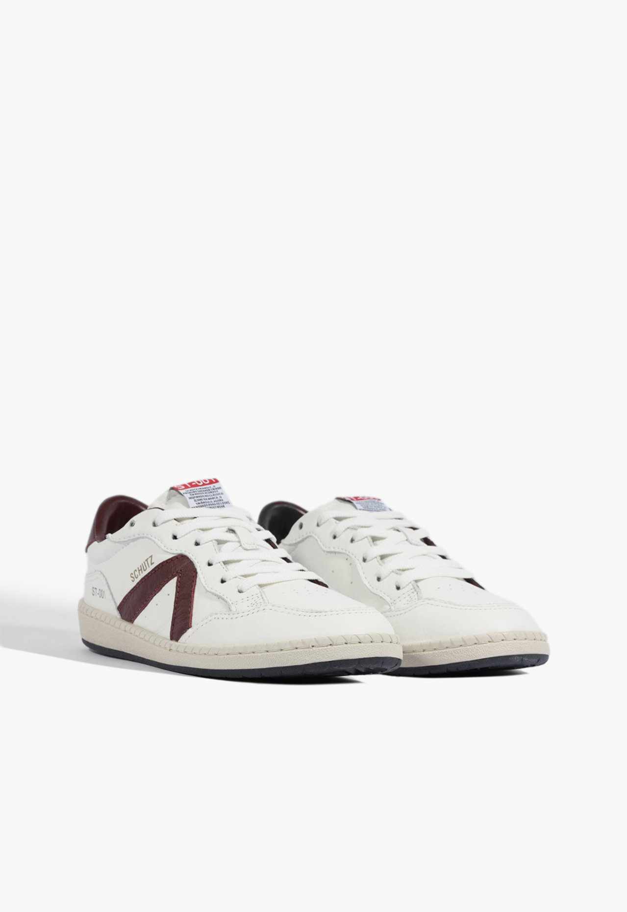 Tênis ST 001 Branco e Vermelho | ZZ MALL