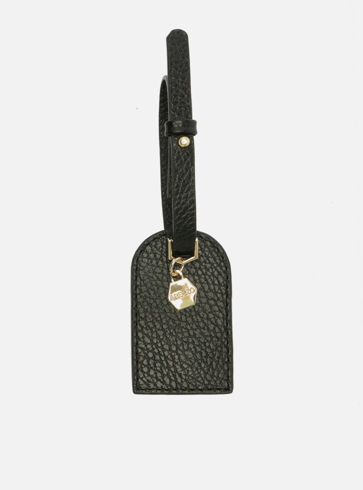 Bag Charm Preto Arezzo Couro Pingente