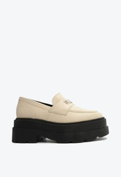 Mocassim Plataforma Off-White Arezzo Livia