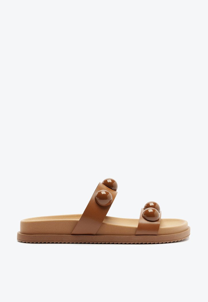 Papete Esferas Couro Marrom