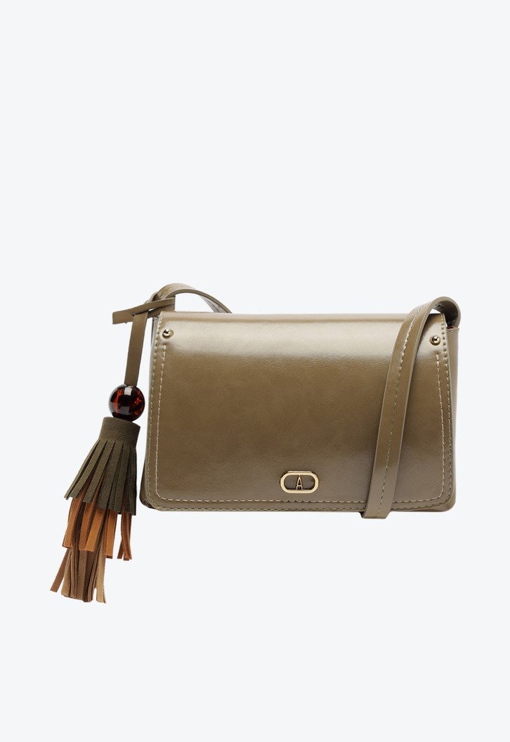 Bolsa Tiracolo Média Tassel Esfera Verde