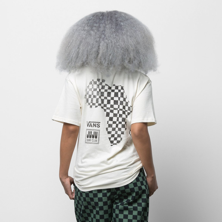 Camiseta Vans Ss X Juju Surf Club Antique White