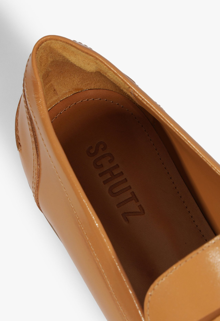 Loafer Fresh Boho Couro Marrom