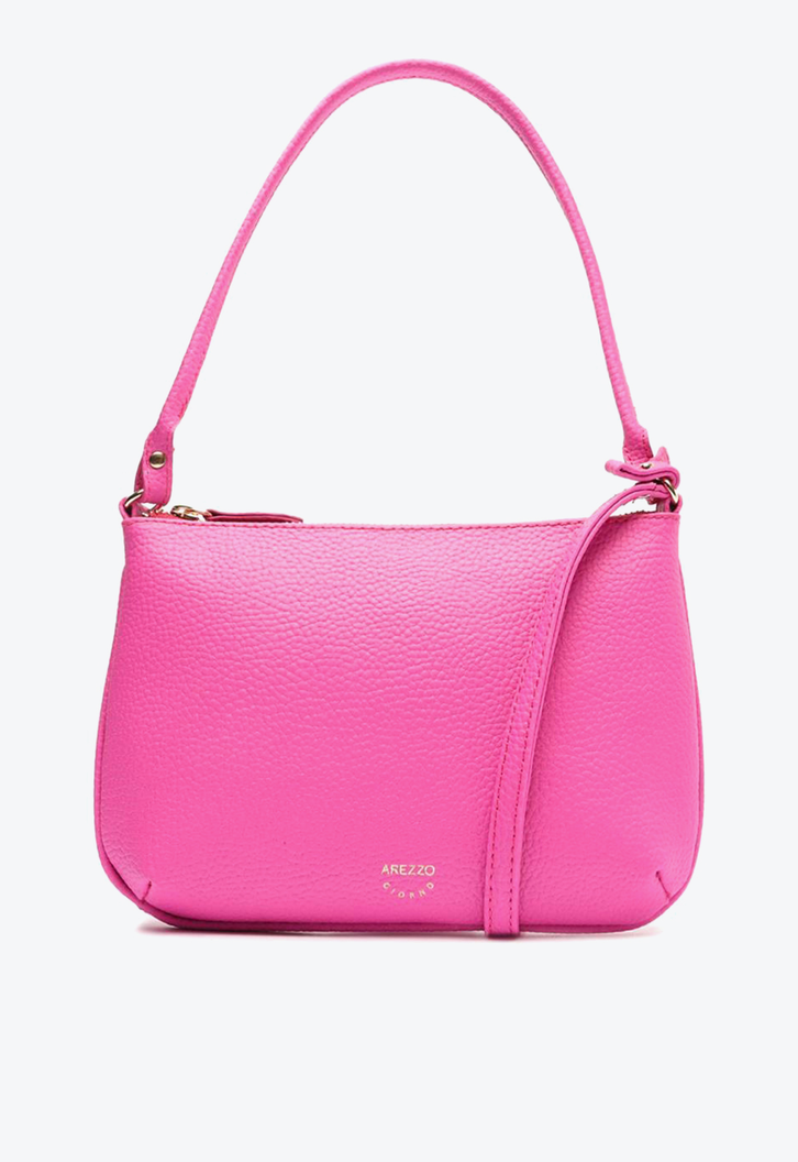 Bolsa Tiracolo Rosa Arezzo Luisa Pequena