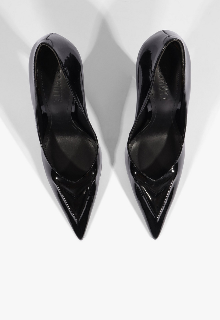 Scarpin Lexi Scarlet Couro Preto | ZZ MALL