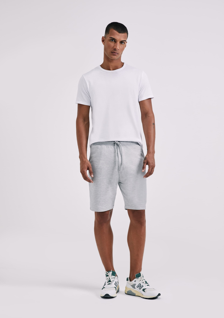 Kit Hering Com 2 Bermudas Cinza mescla e Preto Básicas Masculinas Em ...