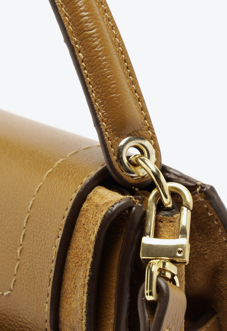 Bolsa Tiracolo Kora Pequena Caramelo | ZZ MALL