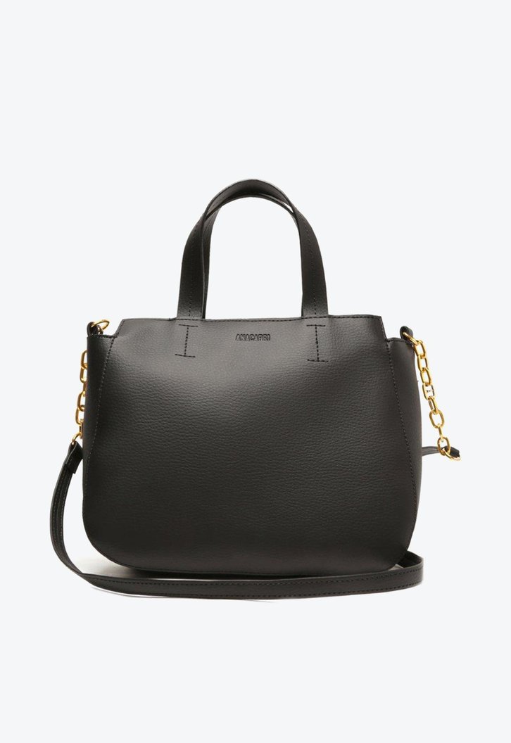Bolsa Tote Preta Anacapri Classy Média