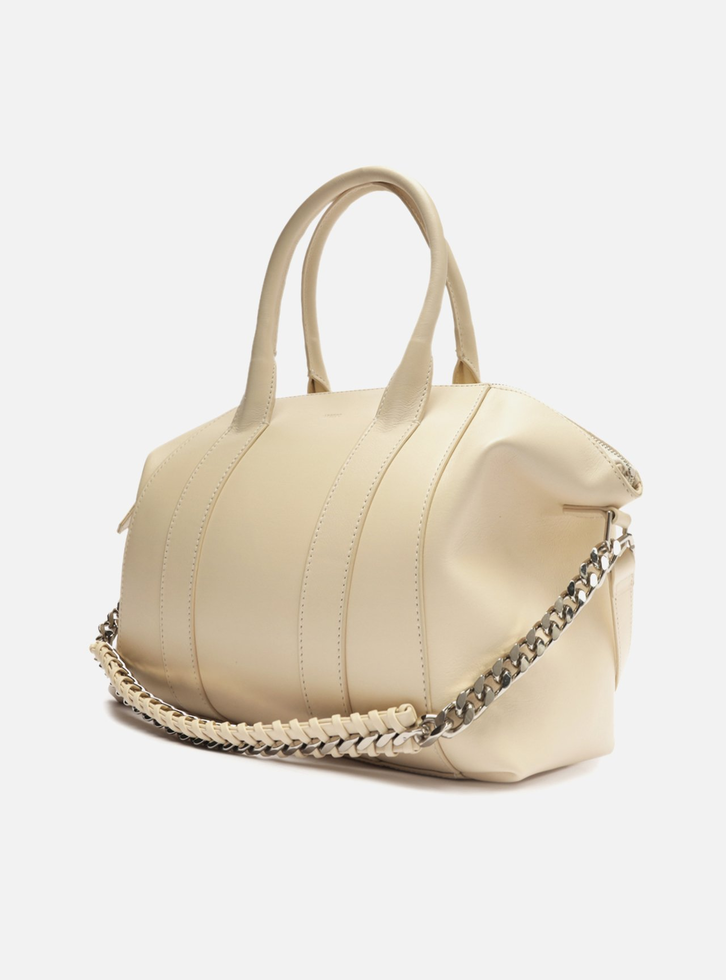 Bolsa Shopping Off-white Arezzo Couro Grande Corrente