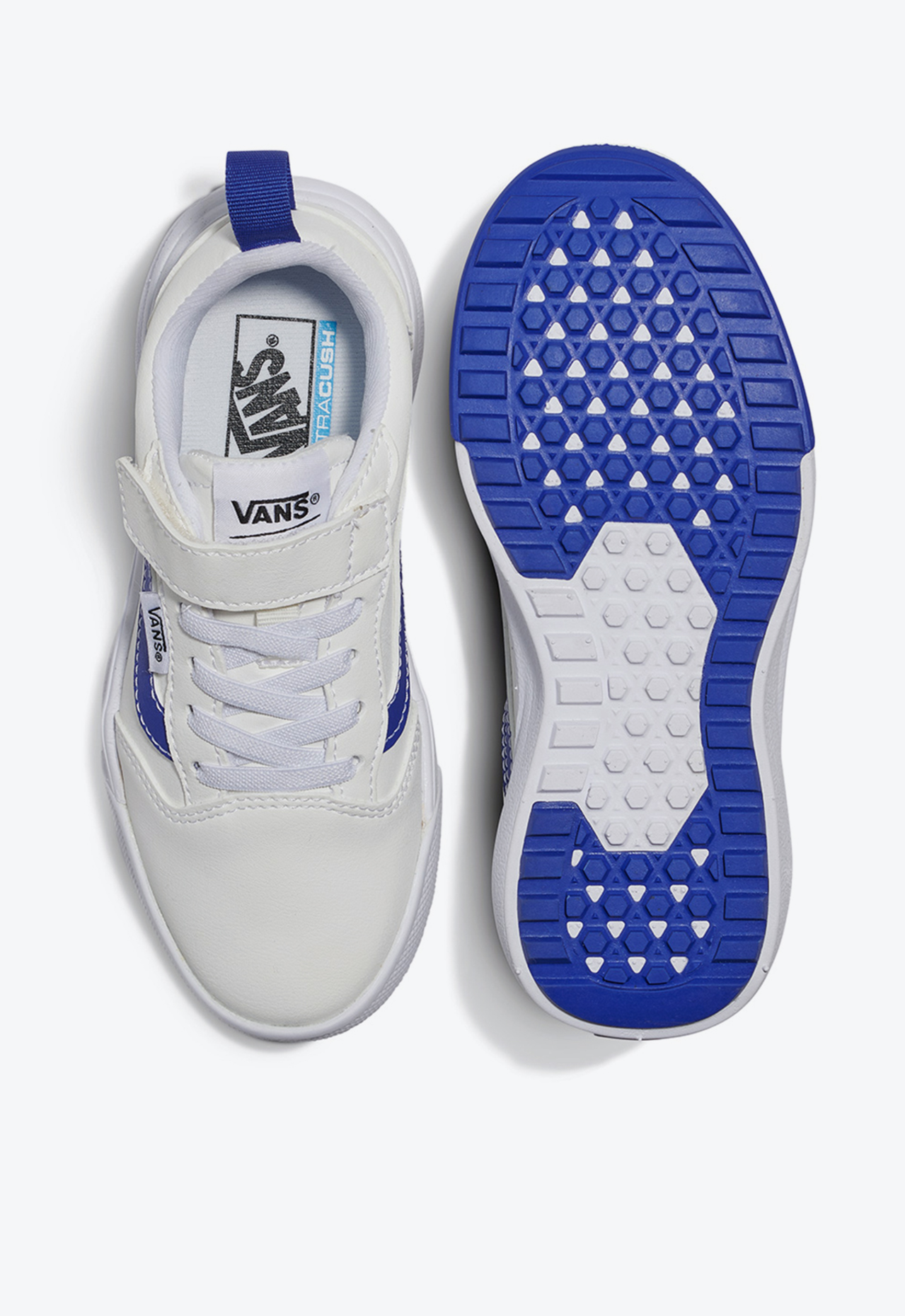 Tênis Ultrarange 66 V Infantil Pop Sidestripe White Blue | ZZ MALL