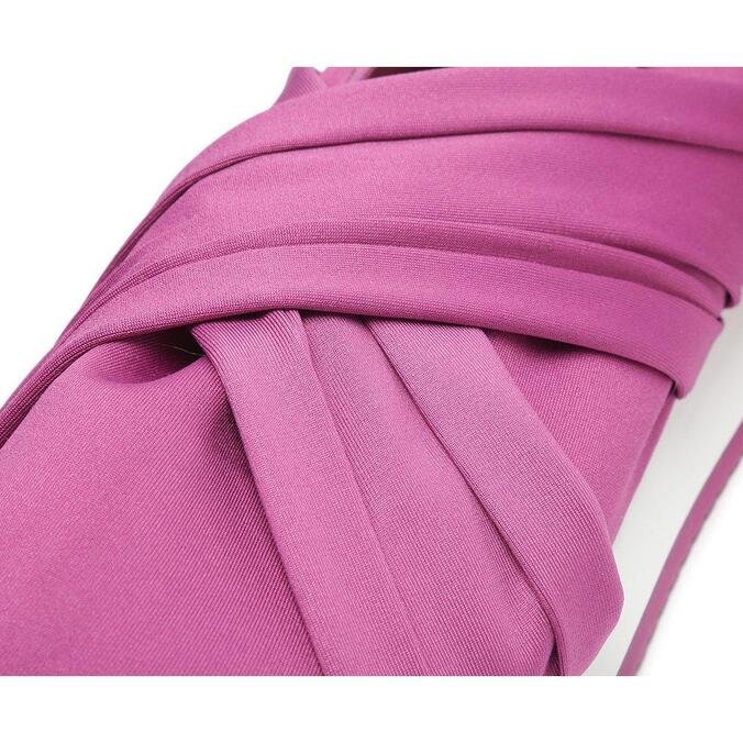 Slip Anacapri On Roxo Berry Tecido Transpassado