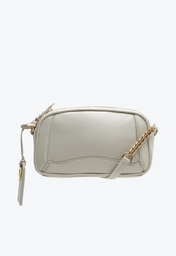 Bolsa Tiracolo Branca Schutz Pequena Path Couro