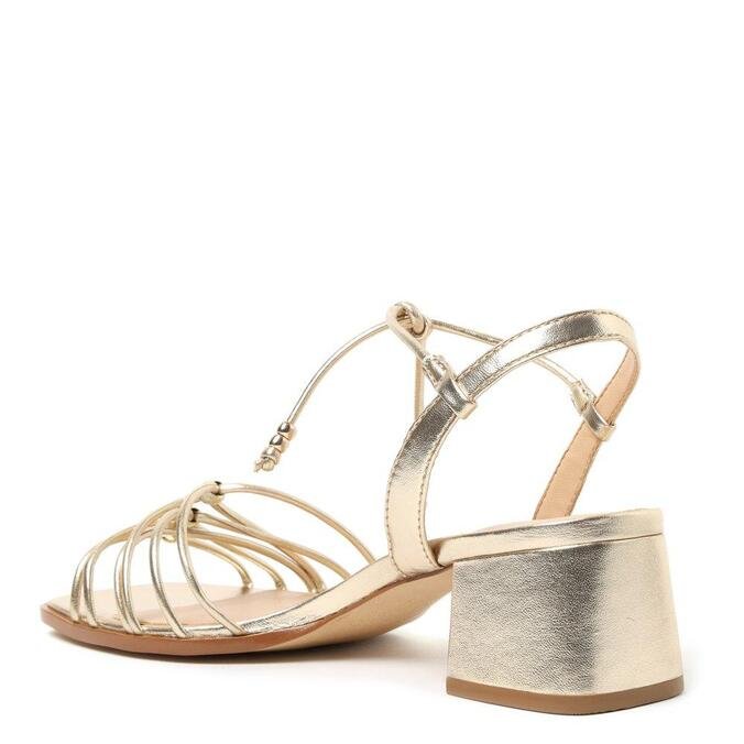sandalia arezzo dourada