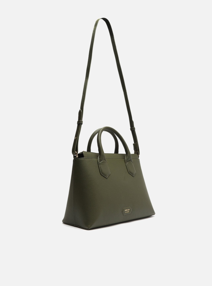 Bolsa Tote Verde Arezzo Musgo Pequena