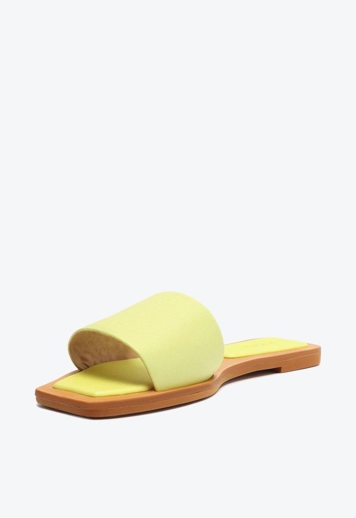 Rasteira Verde Anacapri Bico Quadrado Lemon Tira Única