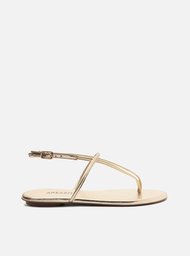 Rasteira Dourado Arezzo Minimal