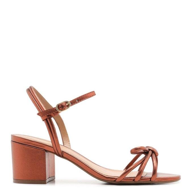 sandalia laranja arezzo