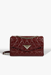 Bolsa Tiracolo Grande 944 Couro Vinho