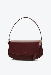 Bolsa Tiracolo Vinho Schutz Média Baguette Esther Couro