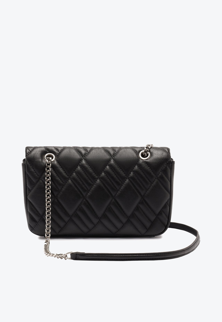 Bolsa Preta Schutz Shoulder Perry Grande Couro | ZZ MALL