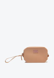 Clutch Marrom Brizza Geométrica Square + Lou