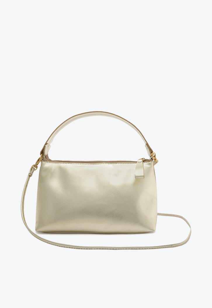 Bolsa Crossbody Colorida Metalizada Anacapri Baguete Média